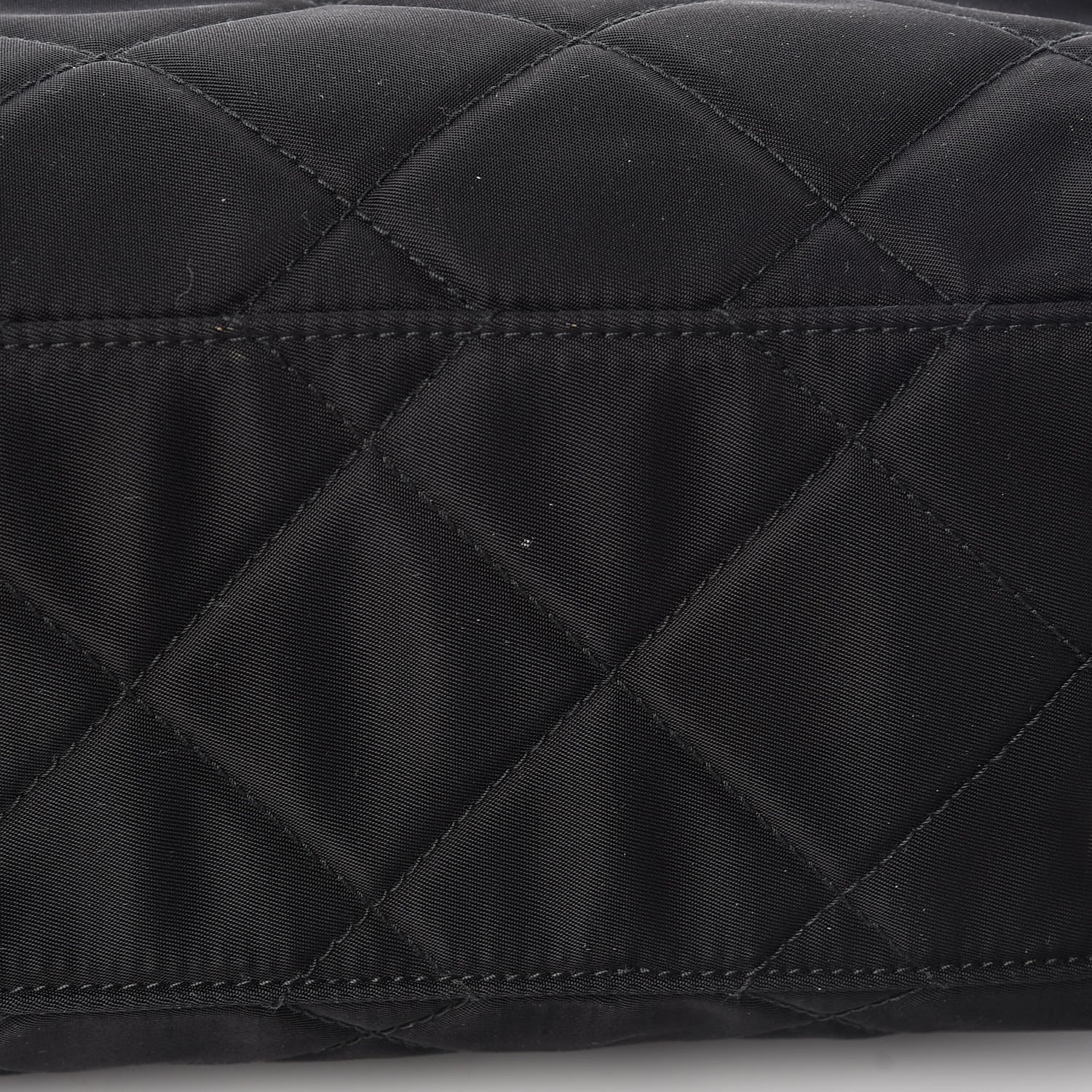Prada Nylon Tessuto Impuntu Quilted Shoulder Bag Black 11 of 12