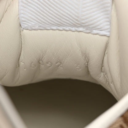 Gucci Calfskin GG Monogram Womens Platform 55mm Sneakers 38.5 Hezelnut Beige Ebony Mystic White 7 of 9