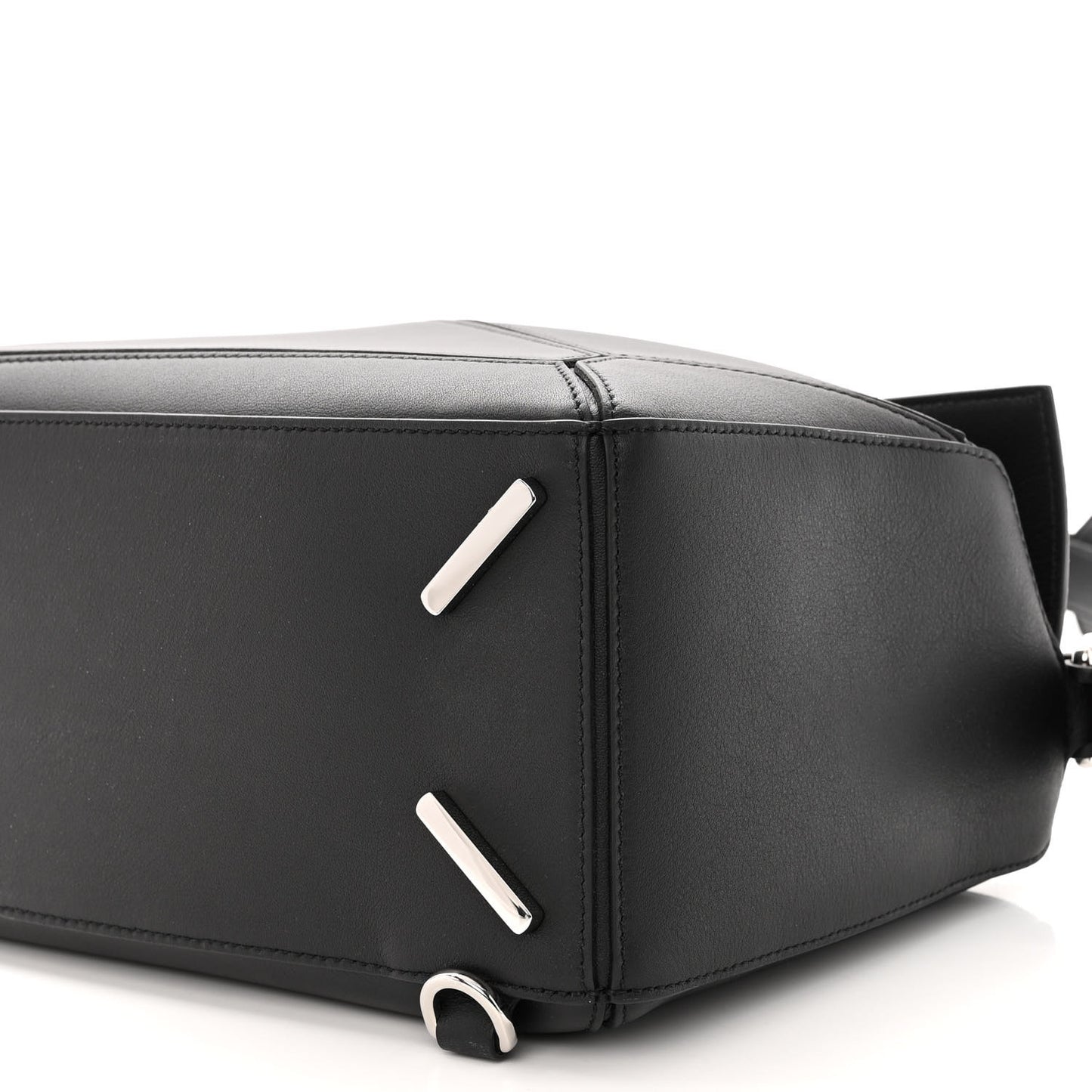 Calfskin Medium Puzzle Bag Black