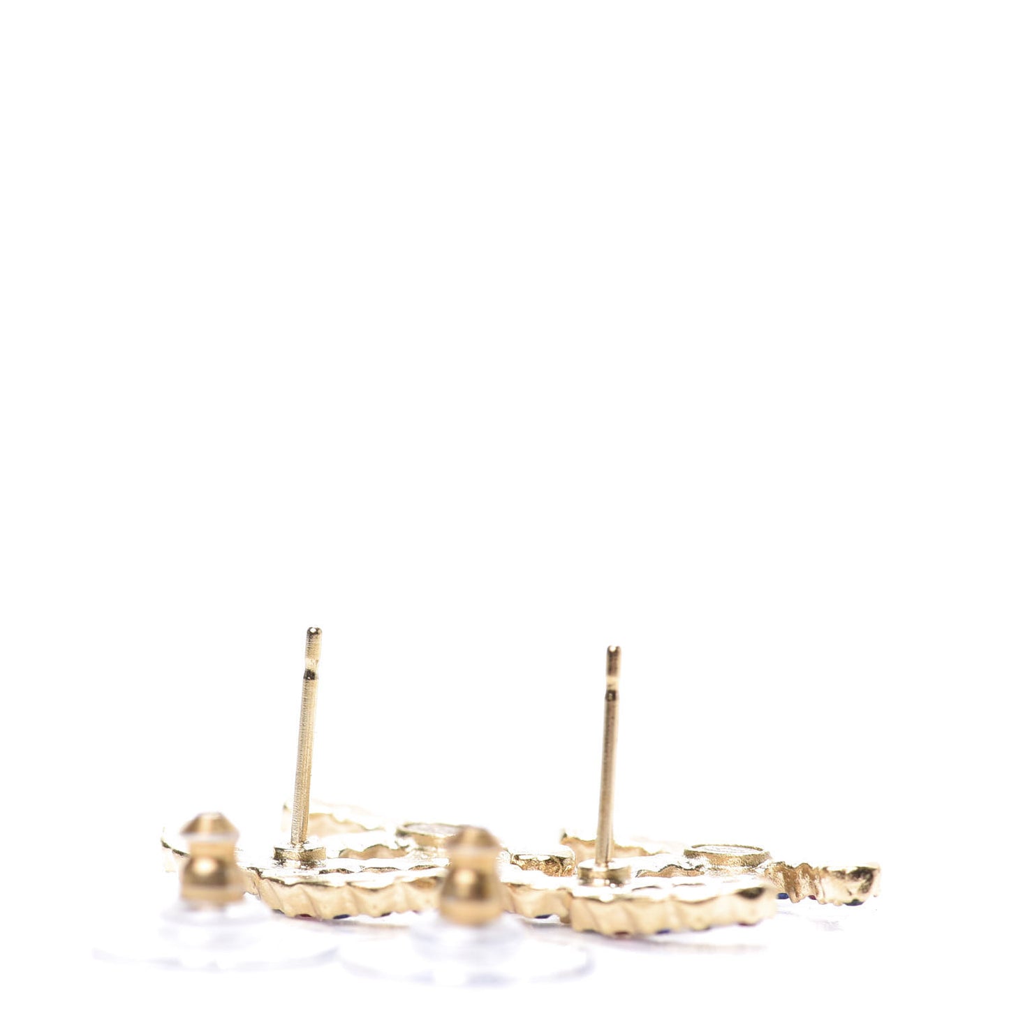 Crystal Over The Rainbow CC Earrings Gold Multicolor
