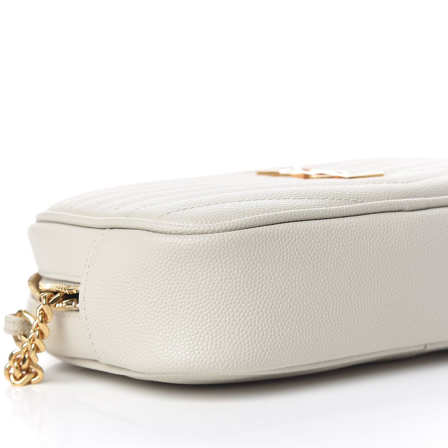 Grain De Poudre Matelasse Monogram Mini Lou Camera Bag Blanc Vintage