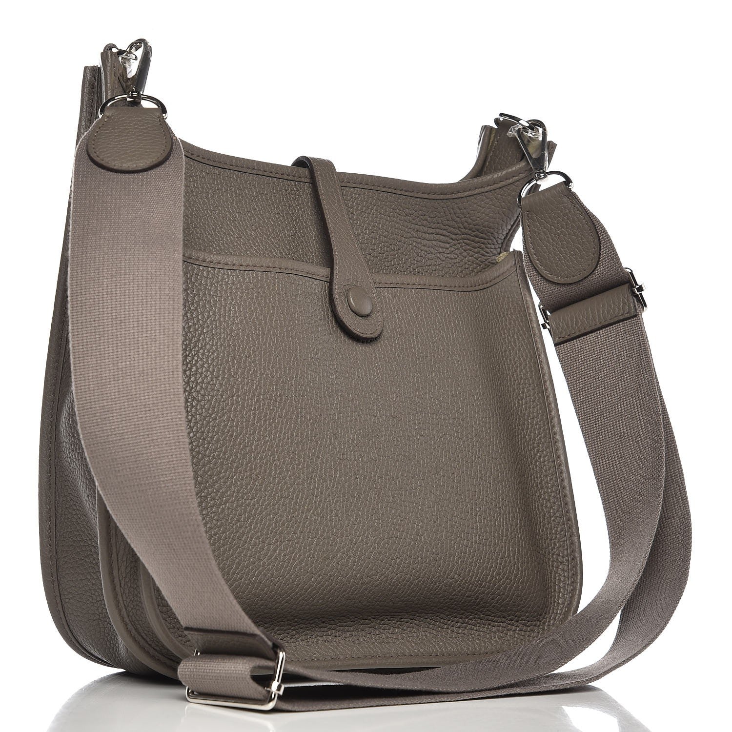 Hermes Taurillon Clemence Evelyne III PM Etain 3 of 9