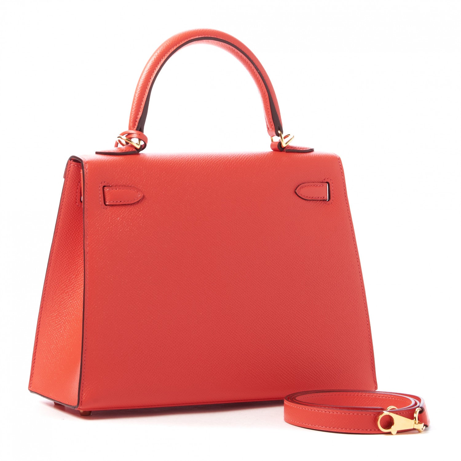 Hermes Epsom Kelly Sellier 25 Rouge Pivoine 2 of 33