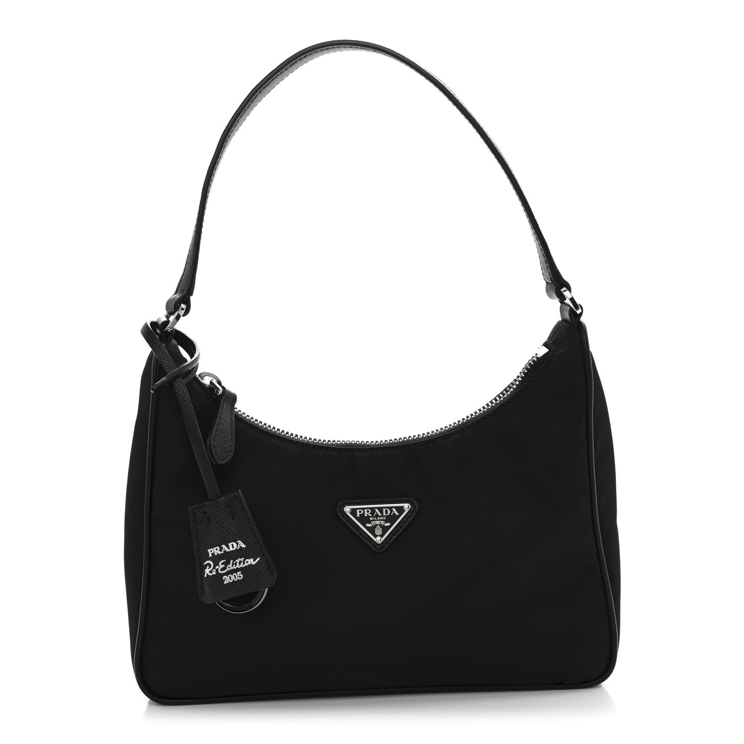 Prada Tessuto Nylon Saffiano Mini Re-Edition 2005 Bag Black 1 of 11