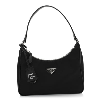 Prada Tessuto Nylon Saffiano Mini Re-Edition 2005 Bag Black 1 of 11