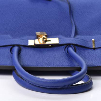 Hermes Togo Birkin 35 Bleu Electrique 10 of 28