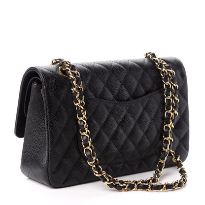 Chanel Caviar Quilted Medium Double Flap Black 3 of 10