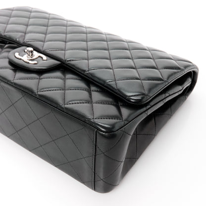 Chanel Lambskin Quilted Maxi Double Flap Black 12 of 15