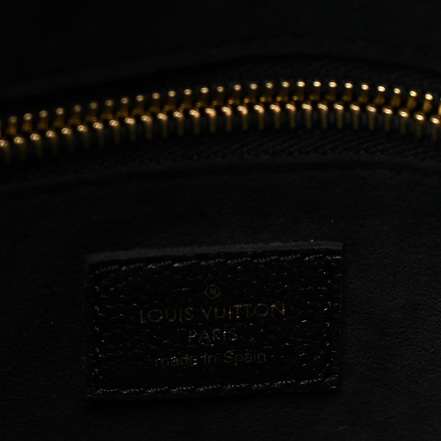 Louis Vuitton Empreinte Monogram Giant Neverfull MM Black Beige 10 of 17