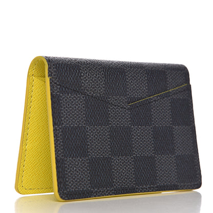 Louis Vuitton Damier Graphite Logo Pocket Organizer Yellow 3 of 7