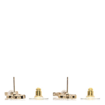 Chanel Crystal Pearl CC Star Drop Earrings Gold 2 of 4