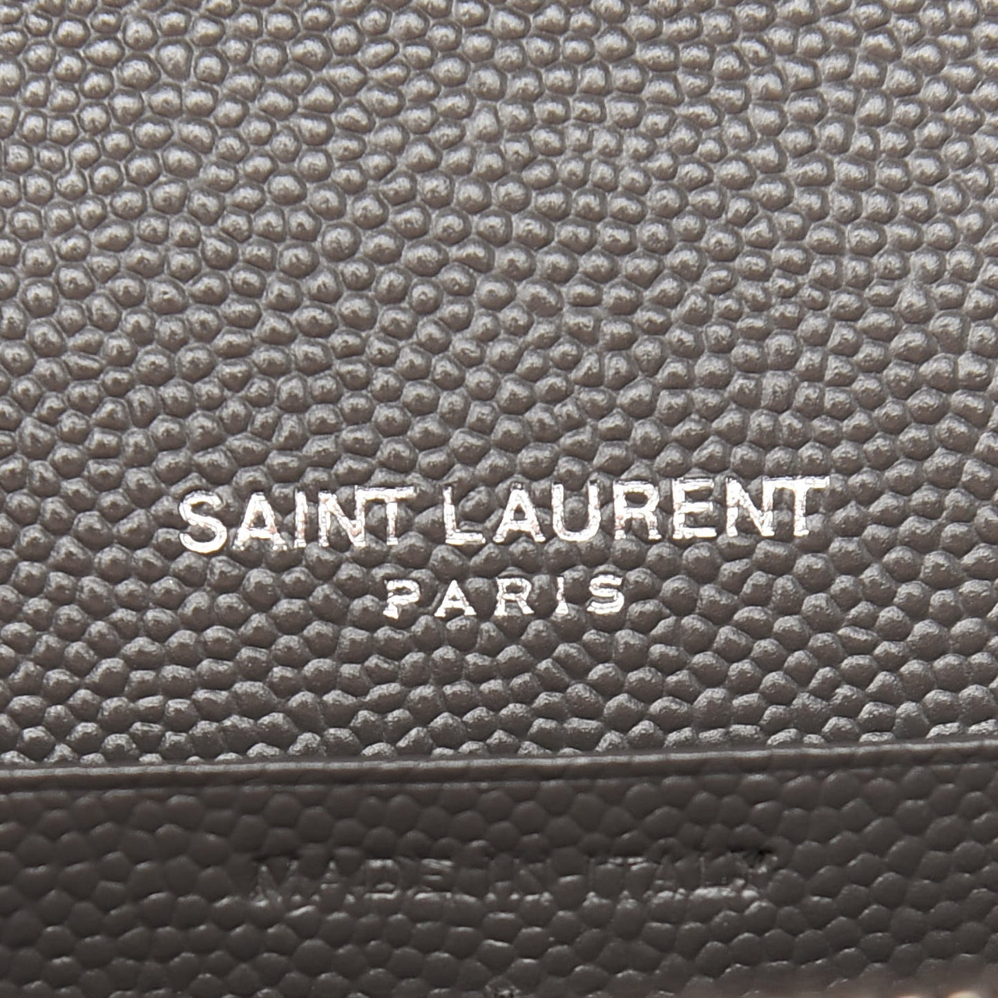 Grain De Poudre Matelasse Chevron Monogram Chain Wallet Earth