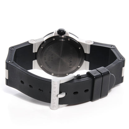 Bulgari Aluminum Rubber 32mm Diagono Quartz Watch 3 of 5