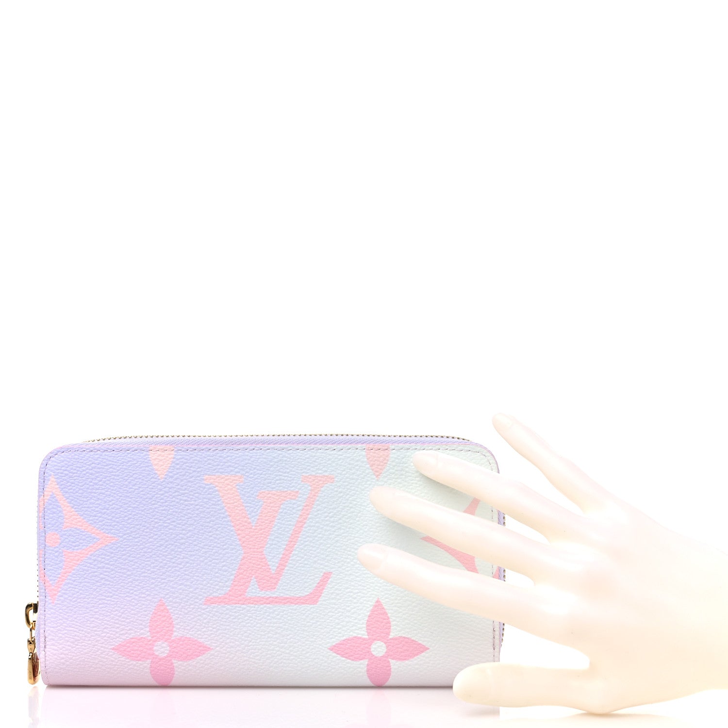 Louis Vuitton Monogram Giant Spring In The City Zippy Wallet Sunrise Pastel 2 of 8