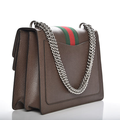 Gucci Textured Calfskin Web Medium Dionysus Shoulder Bag New Acero 3 of 7