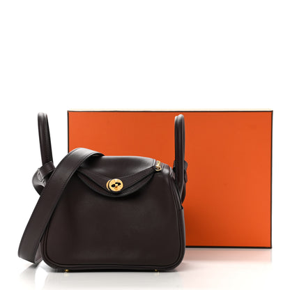 Hermes Swift Verso Mini Lindy 20 Rouge Sellier Bleu Saphir 14 of 14