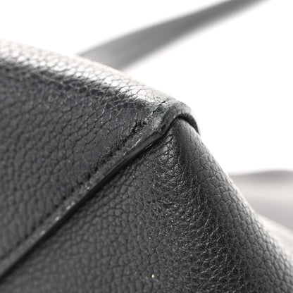 Celine Soft Grained Calfskin Small Belt Cabas Phantom Black 11 of 15