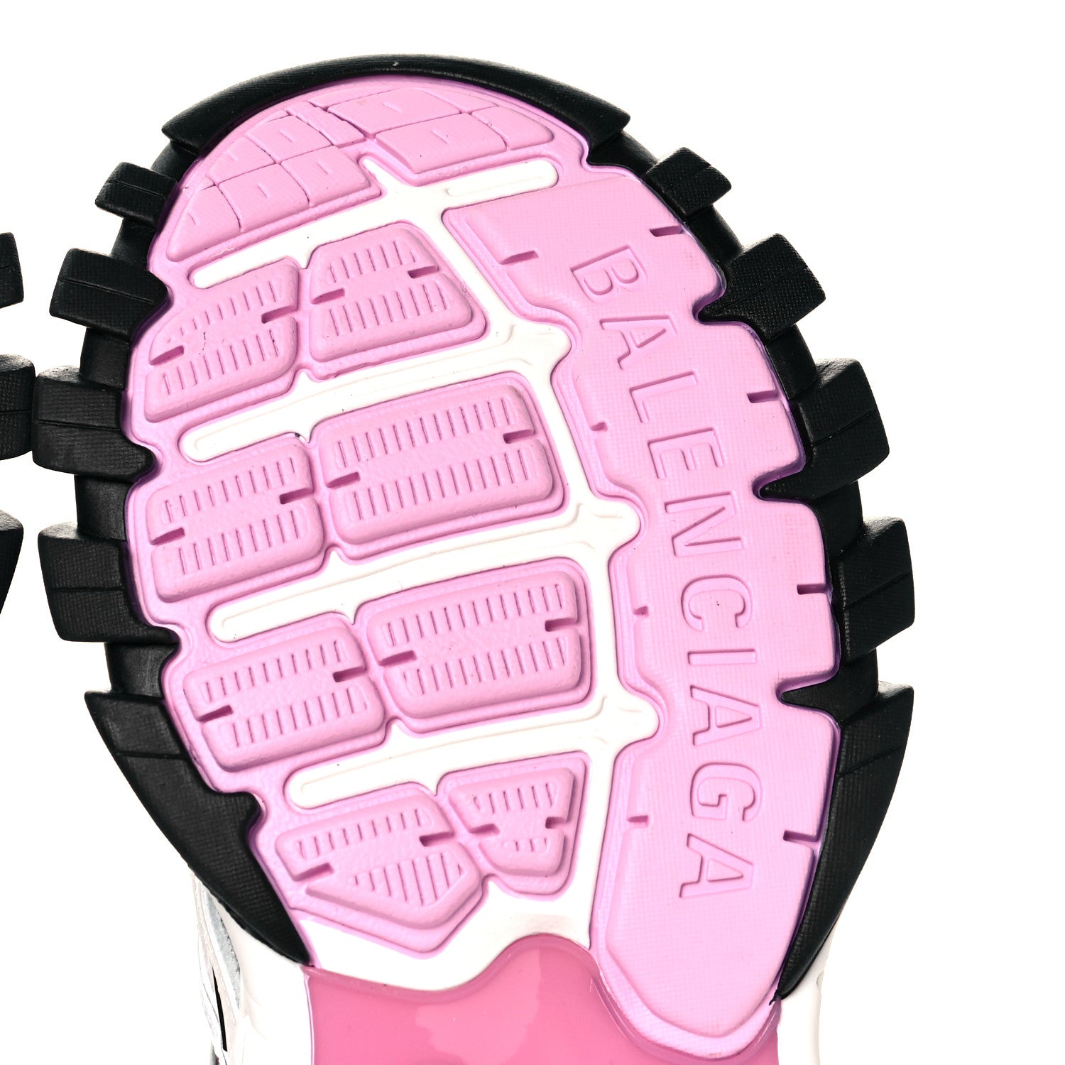 Balenciaga Rubber Mesh Tri-Color Womens Track.2 Open Sneakers 39 Pink Grey White 5 of 7