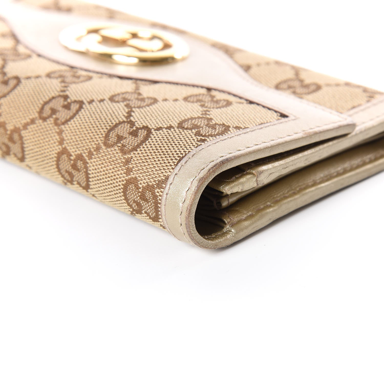 Gucci Monogram Sukey Continental Wallet Champagne 8 of 12
