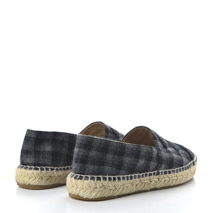 Chanel Flannel CC Espadrilles 36 Dark Grey Black 4 of 8