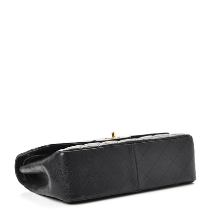Chanel Caviar Quilted Jumbo Double Flap Black 5 of 10