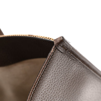 Gucci Monogram Jumbo GG Textured Dollar Calfskin Web Tote Bag Camel Ebony New Acero 14 of 15