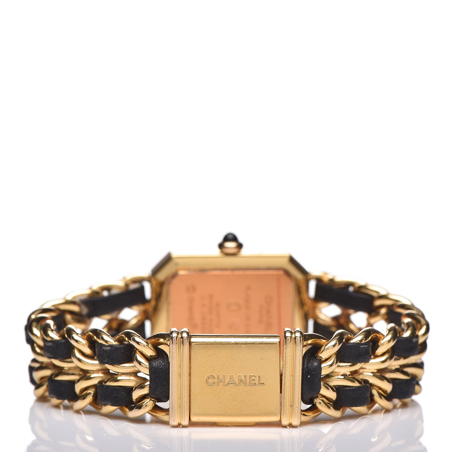 Stainless Steel Lambskin 20mm Chain Premiere Quartz Watch Gold M