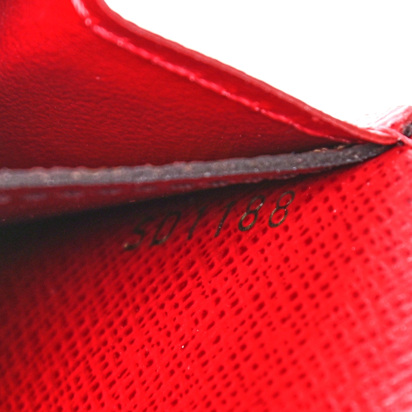Damier Ebene Emilie Wallet Red