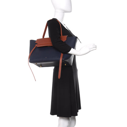 Celine Smooth Calfskin Large Bi-Color Belt Bag Midnight 2 of 12