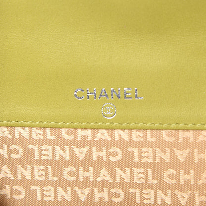 Chanel Lambskin Precious Symbols French Flap Wallet Light Green 8 of 14