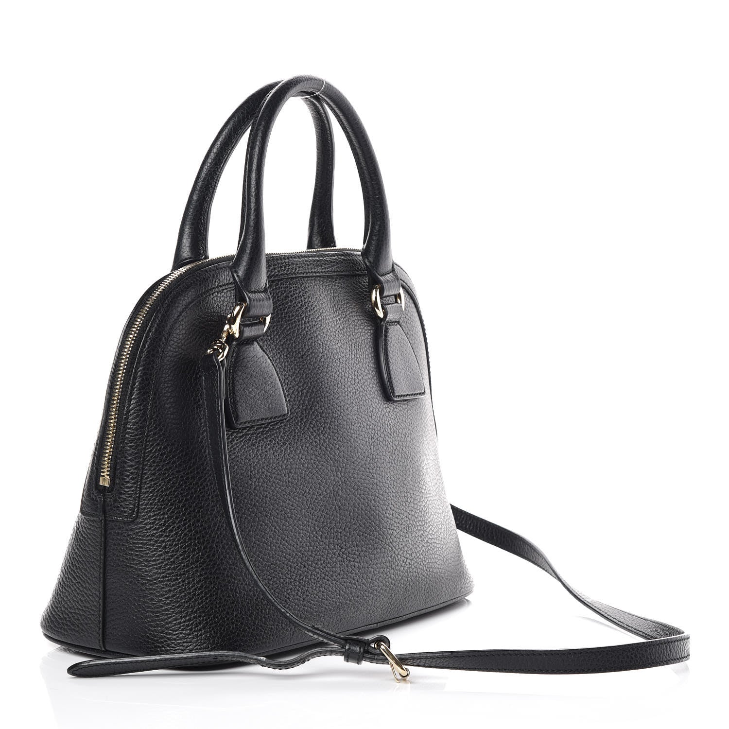Gucci Calfskin Medium Dome Bag Black 4 of 10