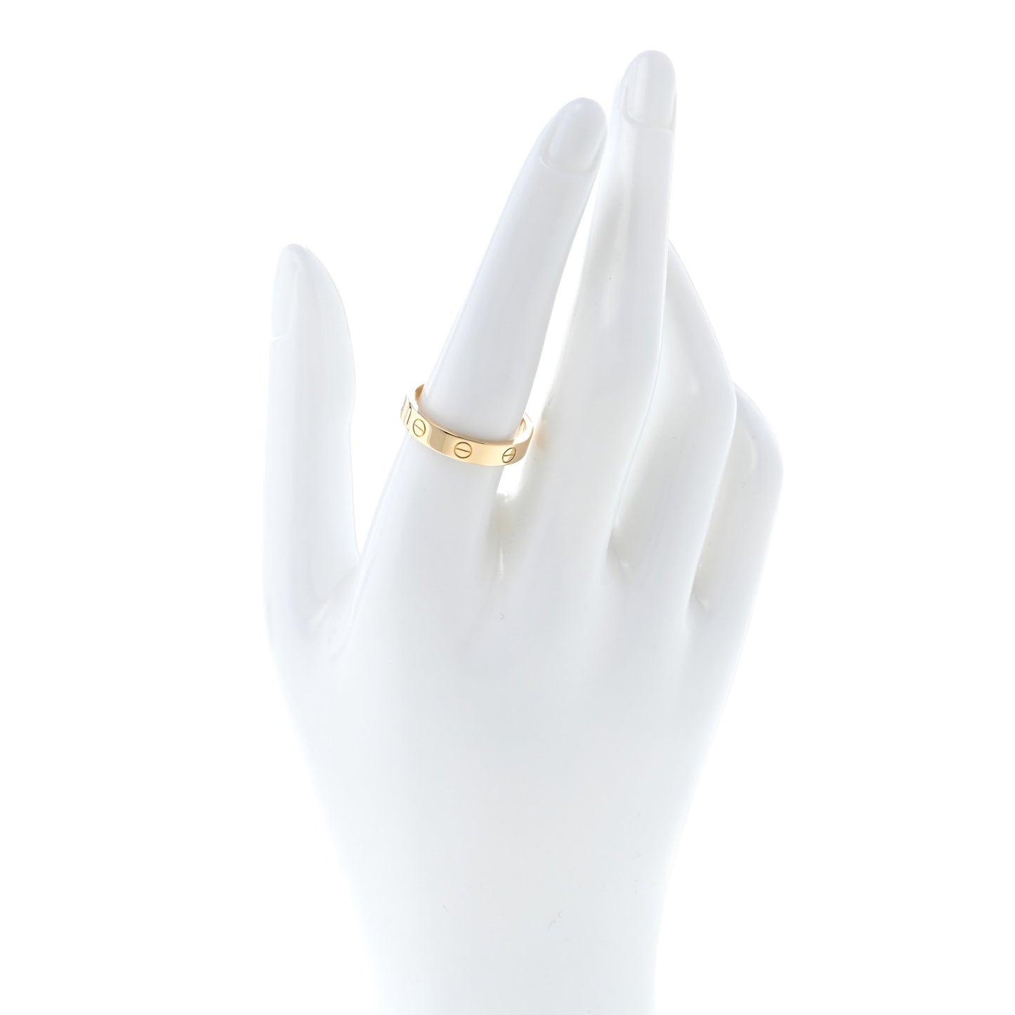 18K Yellow Gold 3.5mm LOVE Wedding Band Ring 57 8