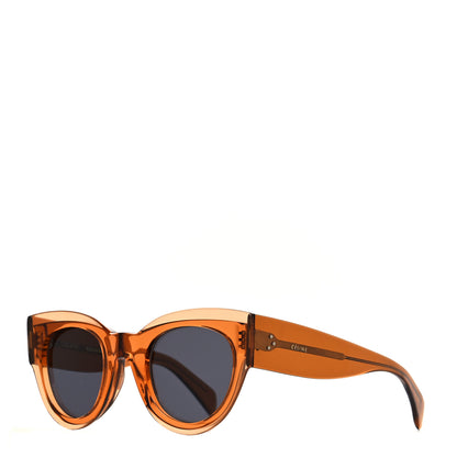 Celine Acetate Petra Sunglasses CL41447/S Transparent Orange 1 of 6