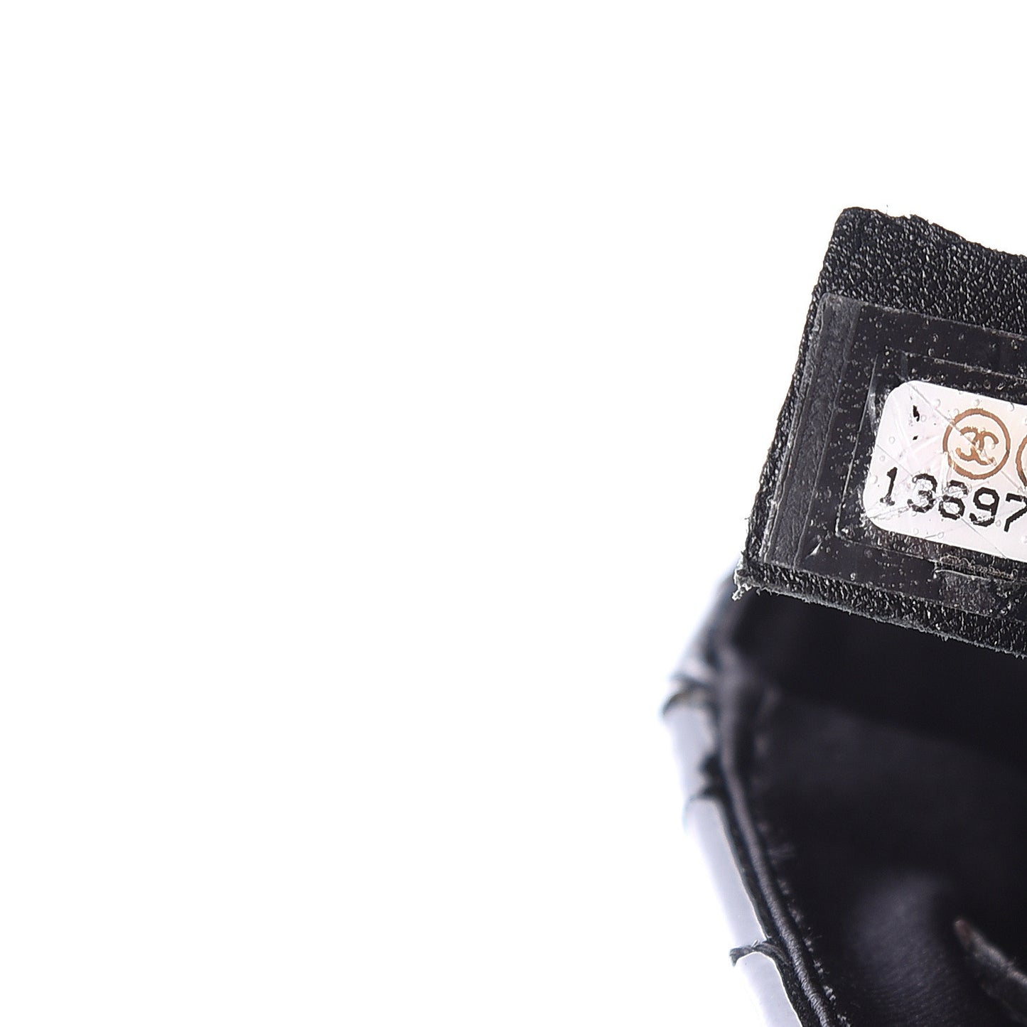 Patent Calfskin Quilted Mini Square Flap Black