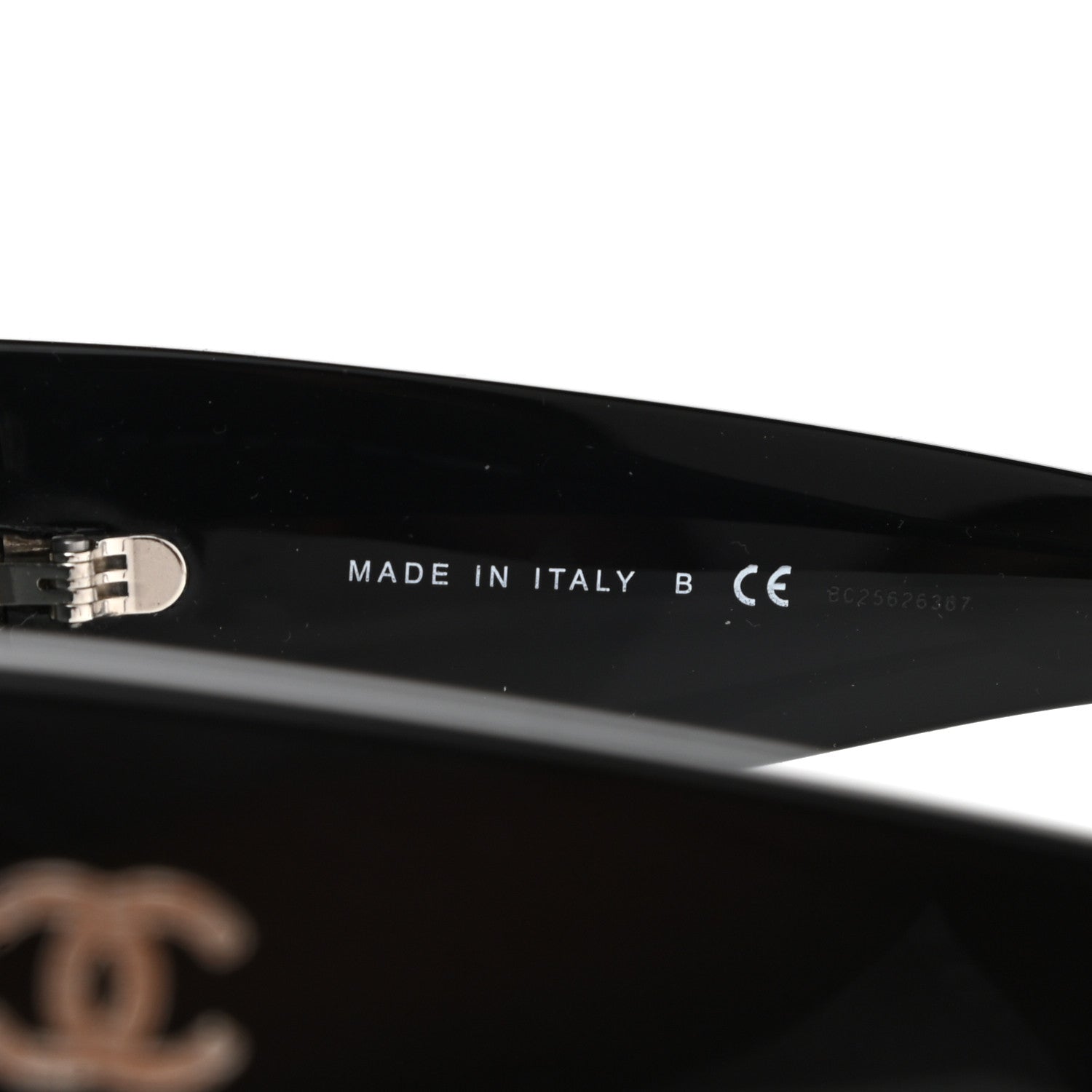 Chanel Acetate Rectangle Sunglasses 5435 Black Grey 5 of 9