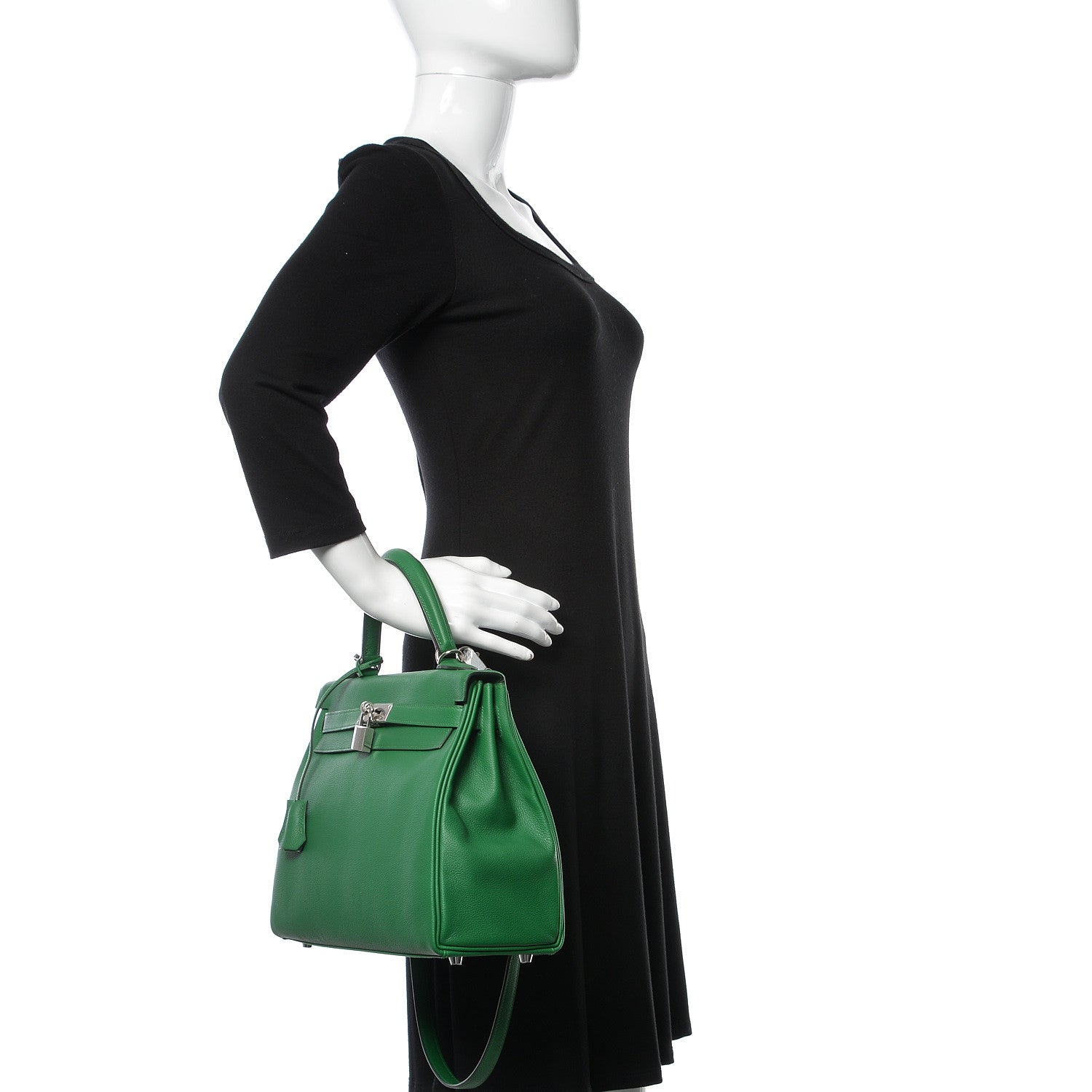 Hermes Evercolor Kelly Retourne 32 Cactus 3 of 37