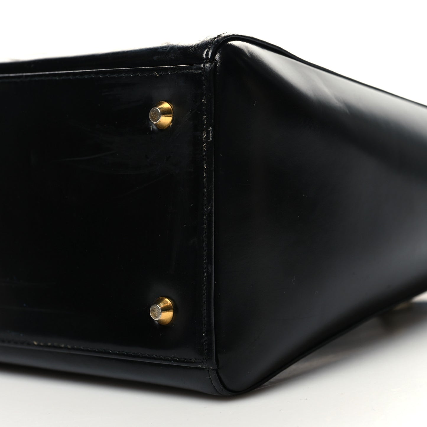 Glazed Calfskin Medium Lady Dior Black