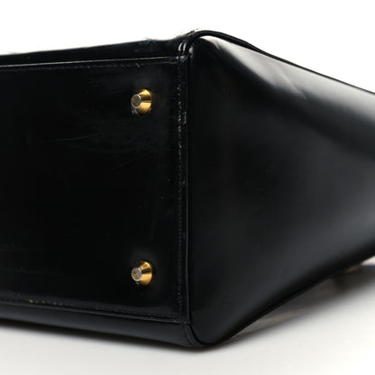 Christian Dior Glazed Calfskin Medium Lady Dior Black 10 of 15