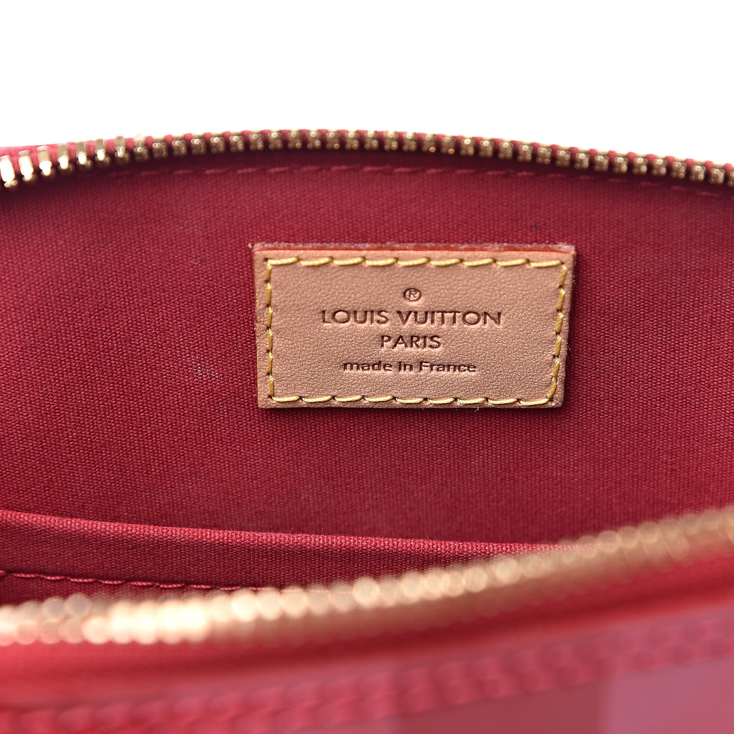 Louis Vuitton Vernis Rayures Alma BB Pomme D'Amour 6 of 9