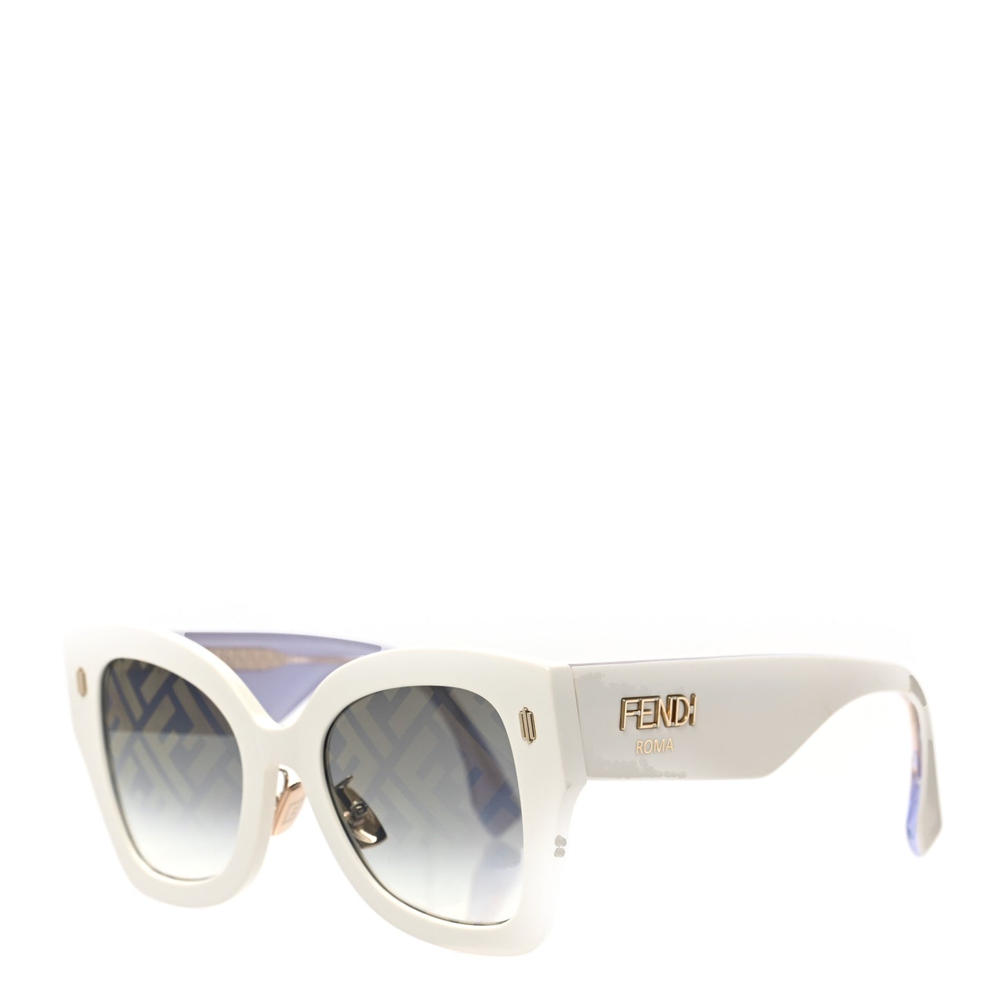 Acetate FF Sunglasses FF 0434/G/S White Gold