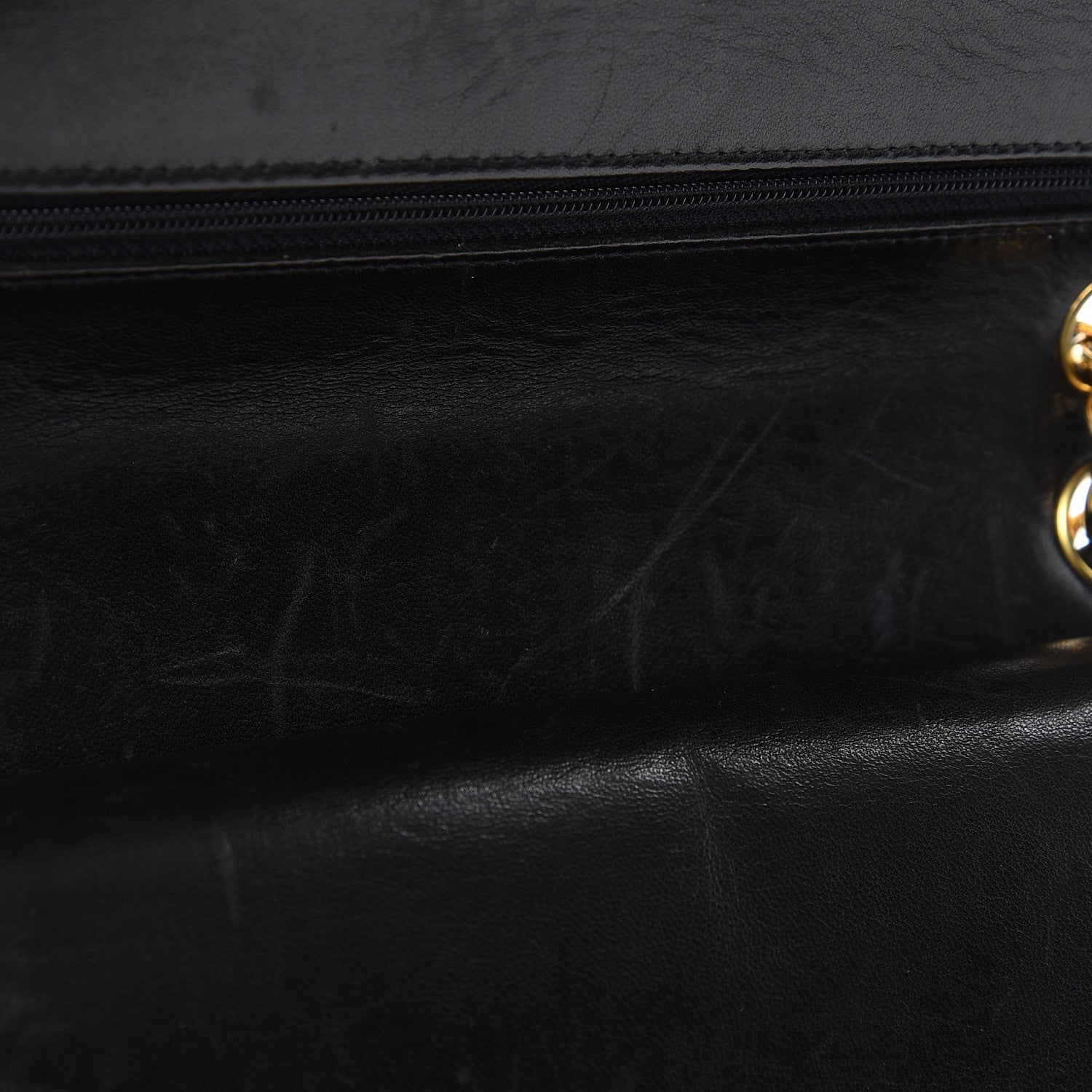 Chanel Lambskin Quilted Medium Double Flap Black 10 of 10
