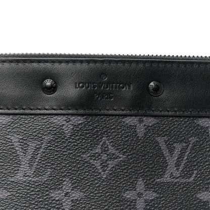 Louis Vuitton Monogram Eclipse Pochette To-Go Black 8 of 9