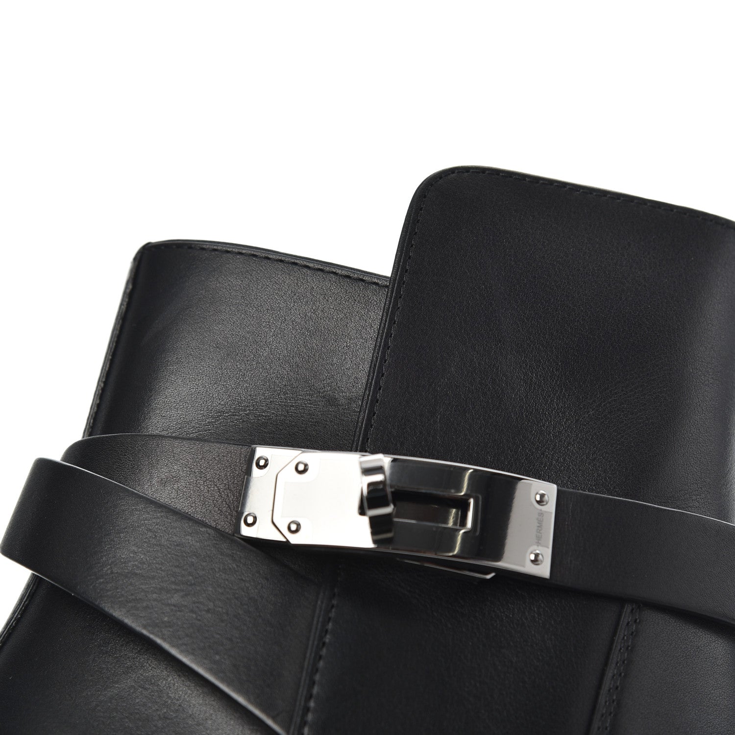 Hermes Calfskin Veo Ankle Boots 42 Black 11 of 14