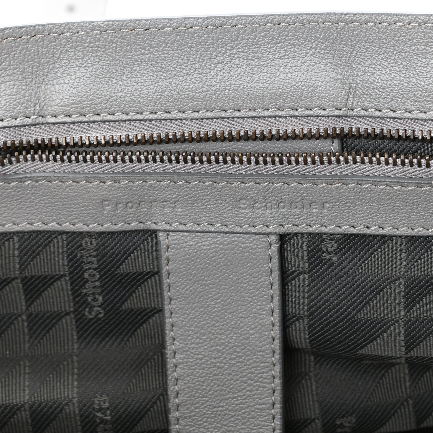 Lambskin Medium PS1 Satchel Concrete Grey