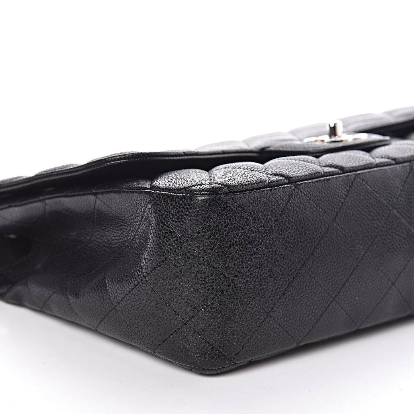 Caviar Quilted Jumbo Single Flap Black