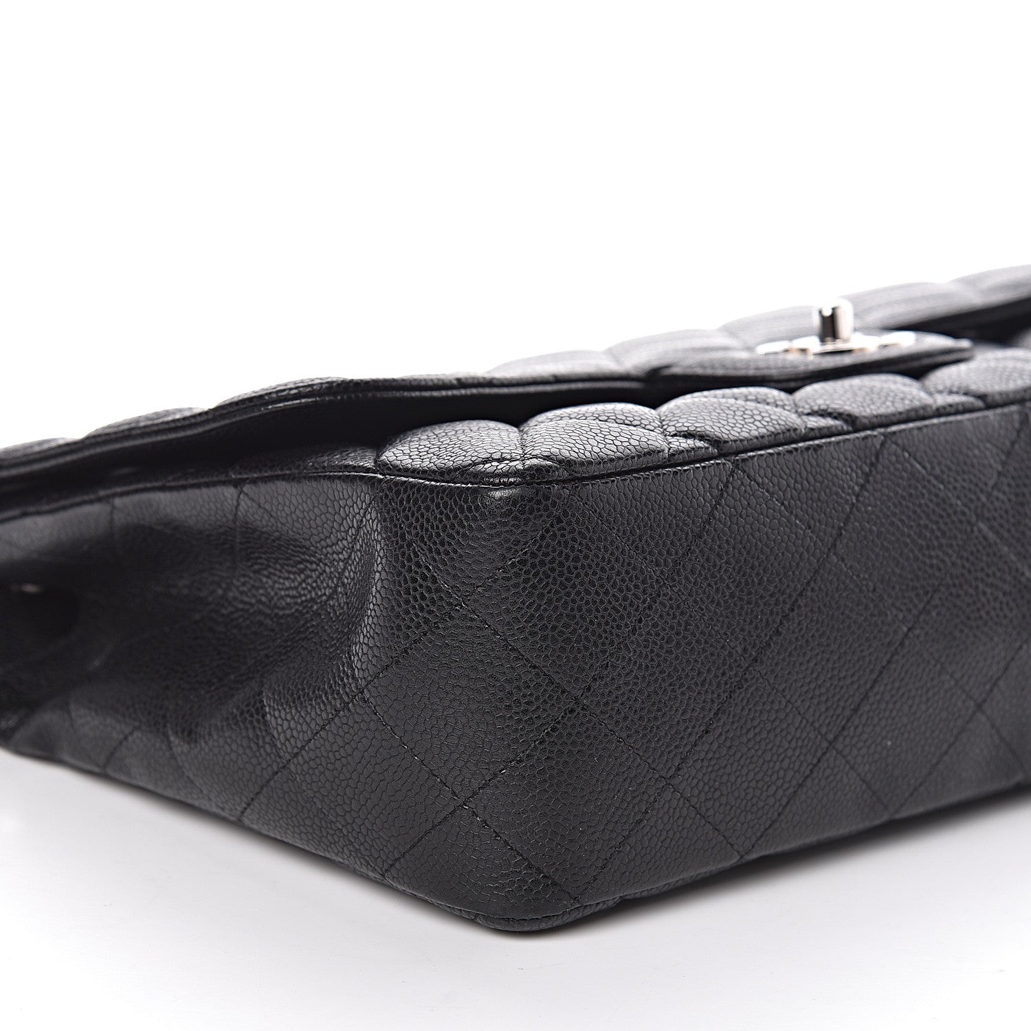 Chanel Caviar Quilted Jumbo Single Flap Black 8 of 11