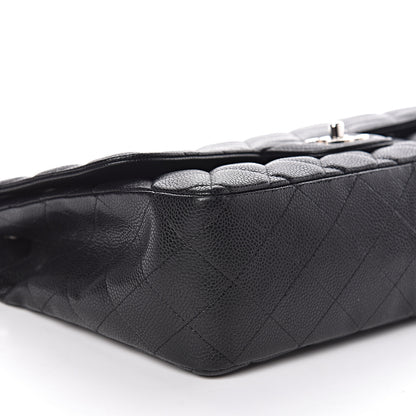 Chanel Caviar Quilted Jumbo Single Flap Black 8 of 11