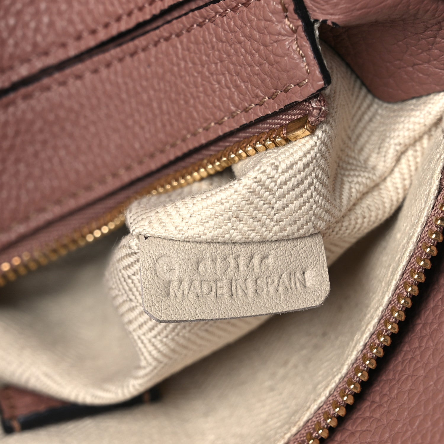 Loewe Grained Calfskin Mini Puzzle Bag Dark Blush 7 of 11