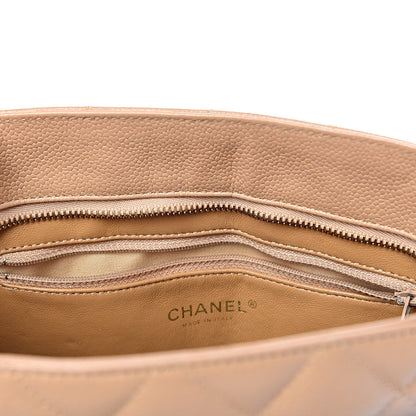 Chanel Caviar Quilted Medallion Tote Beige 9 of 19