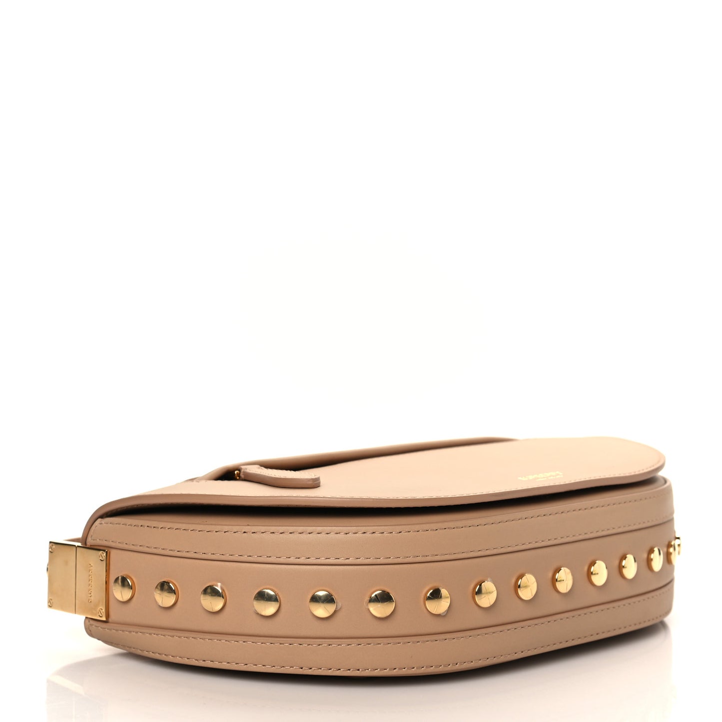 Calfskin Studded Small Olympia Shoulder Bag Cool Beige